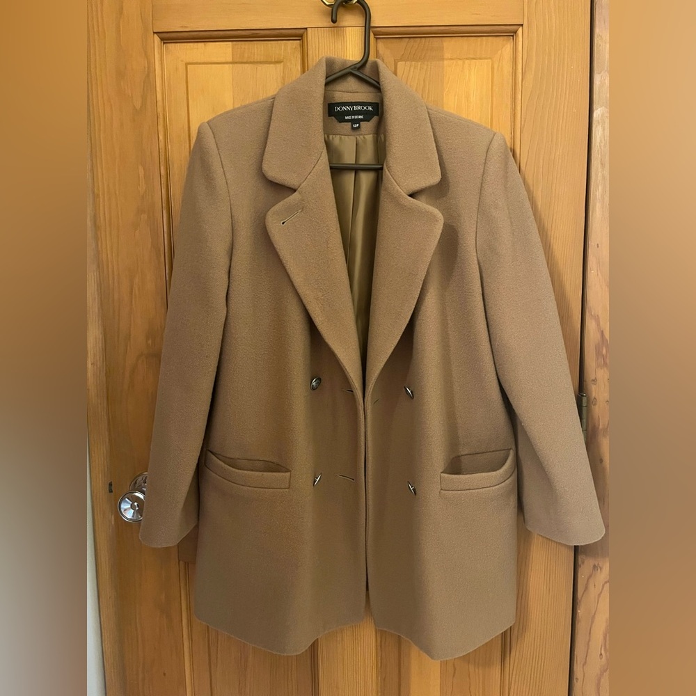 Vintage Donnybrook Wool Coat Size 12P, Made in Ukraine